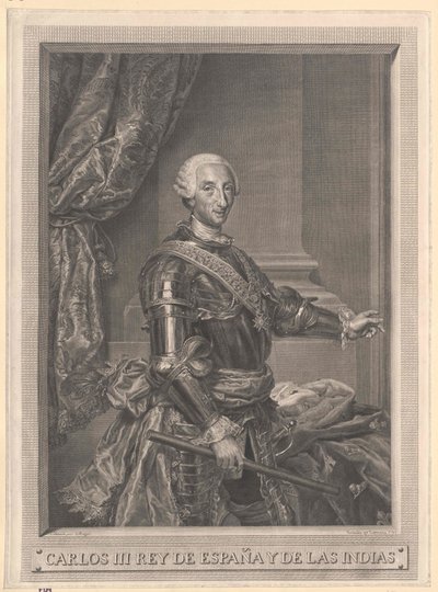 Konge af Spanien Karl III af Artist Unknown