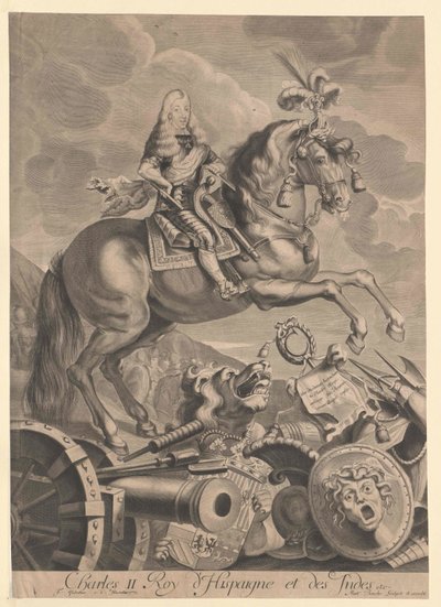 Kongen af Spanien Karl II af Artist Unknown