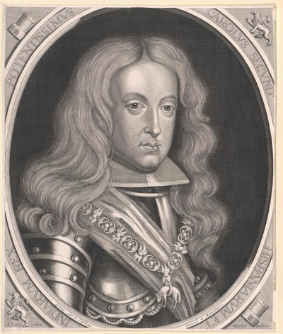Kongen af Spanien Karl II af Artist Unknown