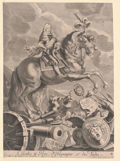 Kongen af Spanien Karl II af Artist Unknown