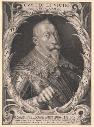 Kong af Sverige Gustav Adolf af Sverige af Artist Unknown