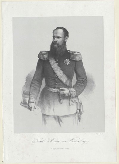 Konge af Württemberg Karl I af Artist Unknown