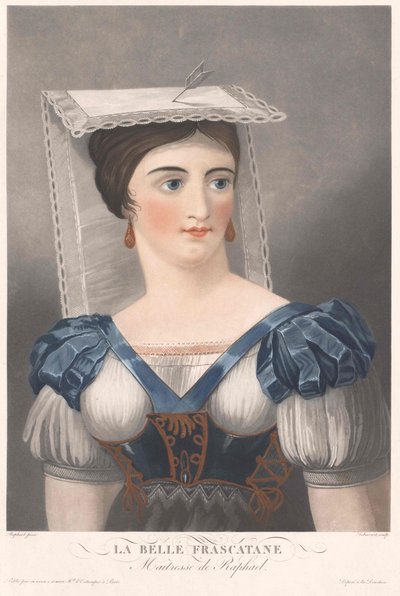 La Fornarina (print) af Artist Unknown