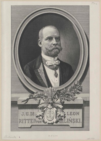 Leon Ritter Bilinski (print) af Artist Unknown