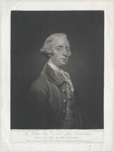 Lord John Cavendish af Artist Unknown