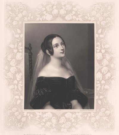 Louise baronesse von Neubeck (print) af Artist Unknown