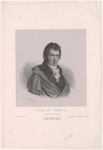 Ludwig van Beethoven af Artist Unknown