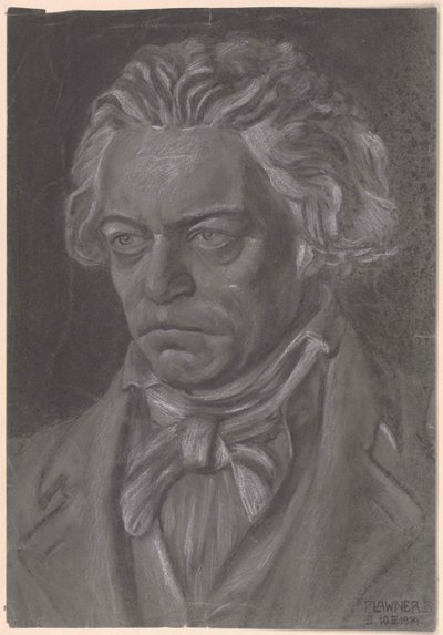 Ludwig van Beethoven af Artist Unknown