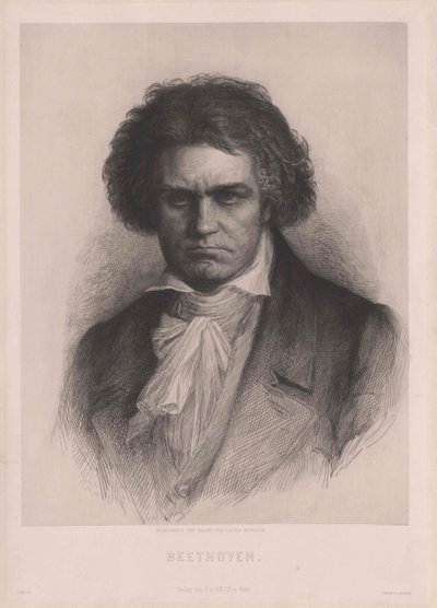 Ludwig van Beethoven af Artist Unknown