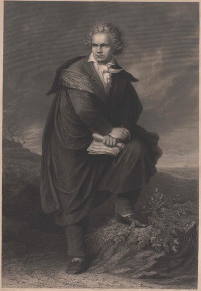 Ludwig van Beethoven af Artist Unknown