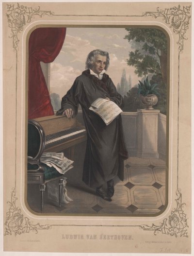 Ludwig van Beethoven af Artist Unknown