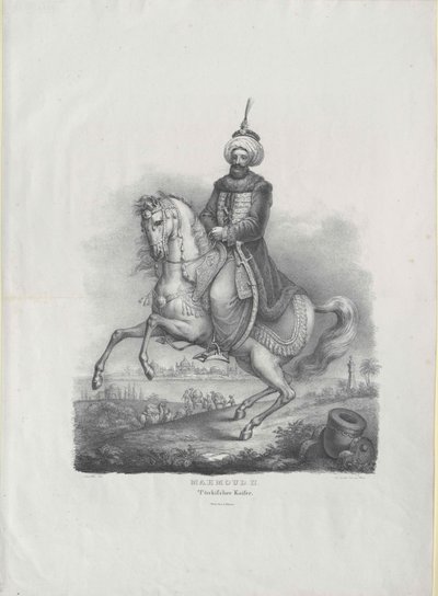 Machmud II sultan af Tyrkiet, af Artist Unknown