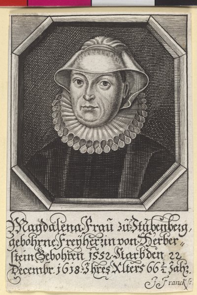 Magdalene Baroness Herberstein af Artist Unknown