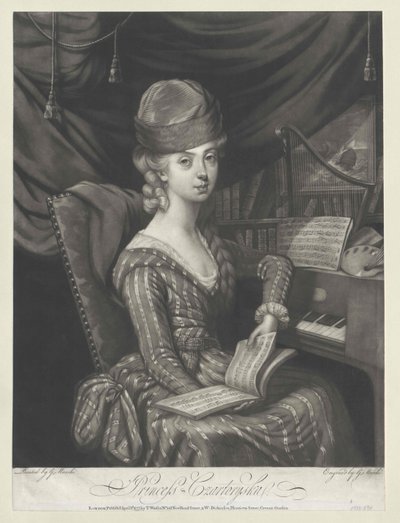 Maria Anna prinsesse Czartoryska af Artist Unknown