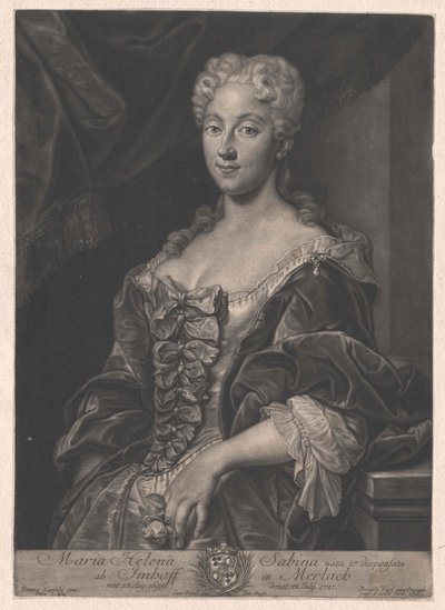 Maria Helen Sabina von Imhoff af Artist Unknown