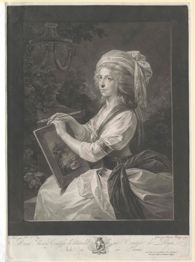 Maria Theresia grevinde Pergen af Artist Unknown