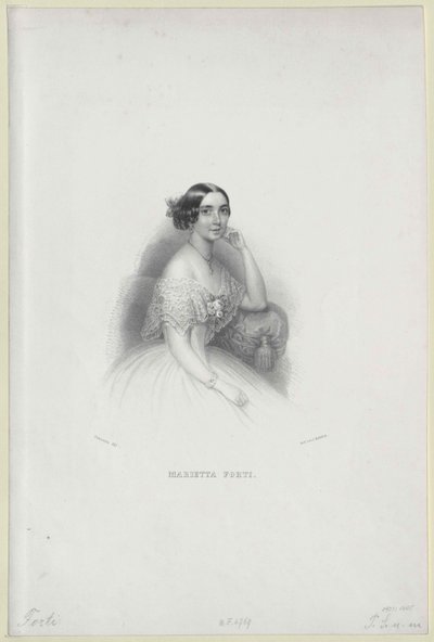 Marietta Forti af Artist Unknown