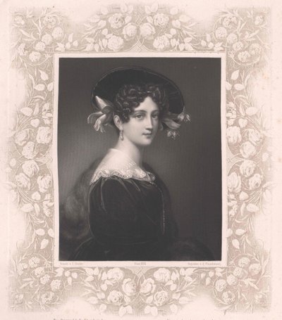 Maximiliane Borzaga (print) af Artist Unknown