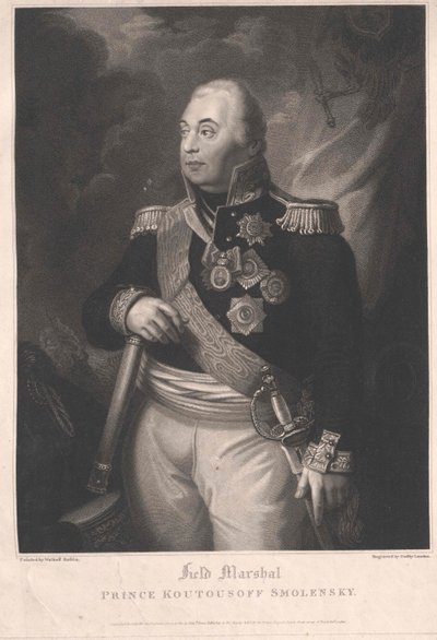 Mikhail Ilarinovich Golenishchev Prins Kutuzov-Smolensky af Artist Unknown