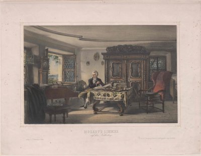 Mozart i gang med at komponere af Artist Unknown