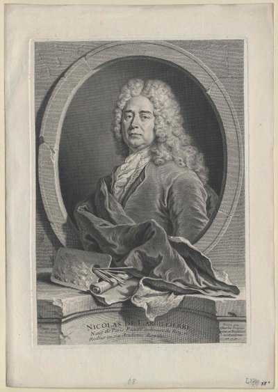 Nicolas de Largilliere (tryk) af Artist Unknown