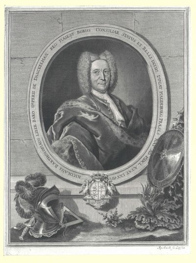 Nikolaus Bartholomäus Baron von Danckelmann (tryk) af Artist Unknown