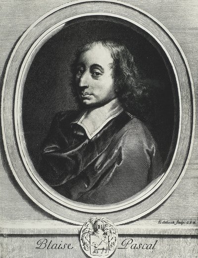 PASCAL, Blaise (1623-1662). Fransk matematiker, fysiker og filosof. Gravering af Artist Unknown
