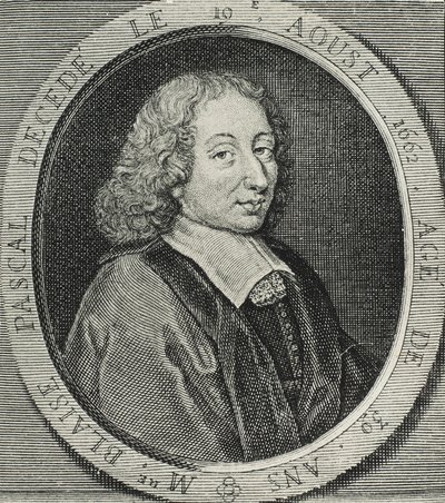 PASCAL, Blaise (1623-1662). Fransk matematiker, fysiker og filosof. Gravering af Artist Unknown