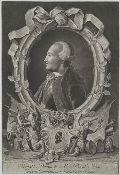 Pasquale Paoli af Artist Unknown