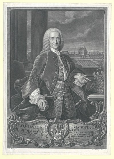 Paul Jakob von Marperger af Artist Unknown