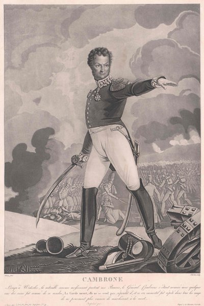 Pierre Jacques Etienne Vicomte Cambronne af Artist Unknown