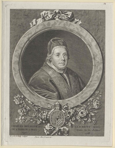 Pave Clement XIII (print) af Artist Unknown
