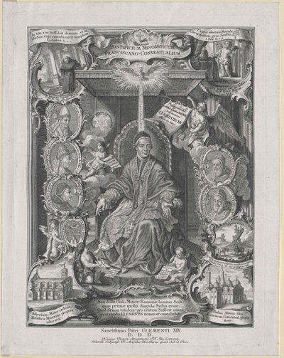 Pave Clement XIV af Artist Unknown
