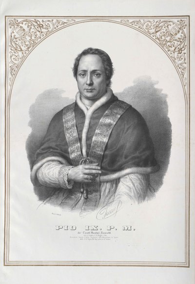 Pave Pius IX af Artist Unknown