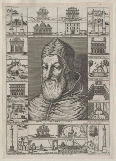 Pave Sixtus V af Artist Unknown