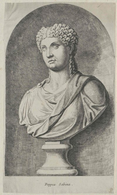Poppaea Sabina (print) af Artist Unknown