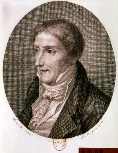 Portræt af Alessandro Volta (kobberstik) af Artist Unknown