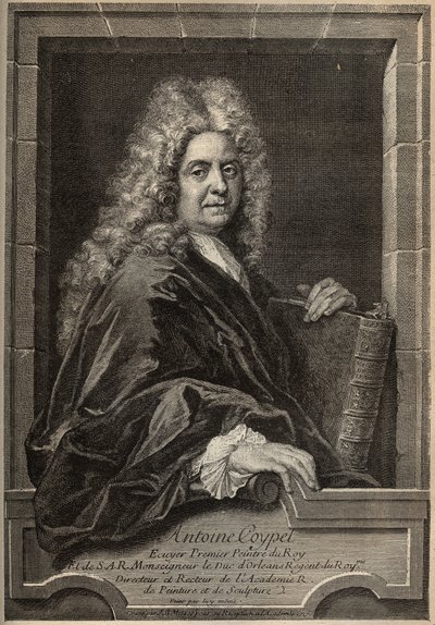 Portræt af Antoine Coypel (kobberstik) af Artist Unknown