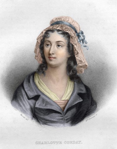 Portræt af Charlotte Corday af Artist Unknown