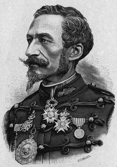 Portræt af oberst de Bange eller Charles Ragon de Bange (1833-1914), en fransk officer, opfinder af et artillerisystem, der bærer hans navn. af Artist Unknown