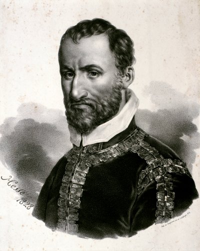 Portræt af Giovanni Palestrina (radering) af Artist Unknown