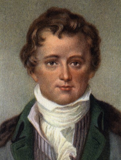 Portræt af Humphry Davy, engelsk kemiker. af Artist Unknown