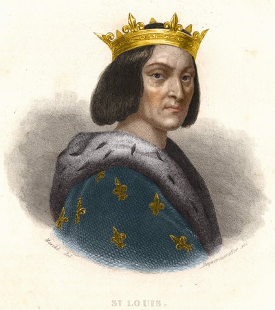 Portræt af Louis IX eller Saint Louis (1214 - 1270), konge af Frankrig af Artist Unknown