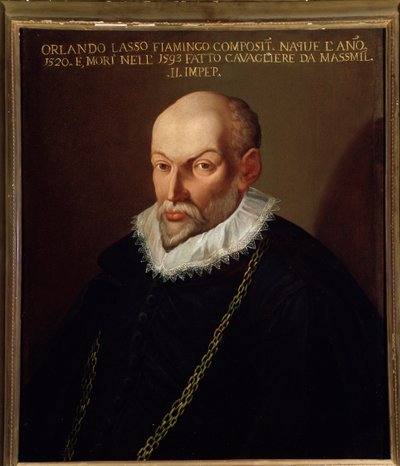Portræt af Orlando di Lasso (maleri) af Artist Unknown