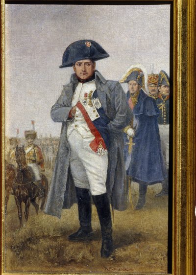 Portræt af kejser Napoleon Bonaparte (olie på lærred) af Artist Unknown