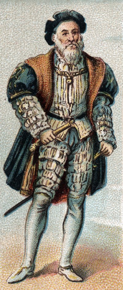 Den portugisiske opdagelsesrejsende Vasco de Gama af Artist Unknown