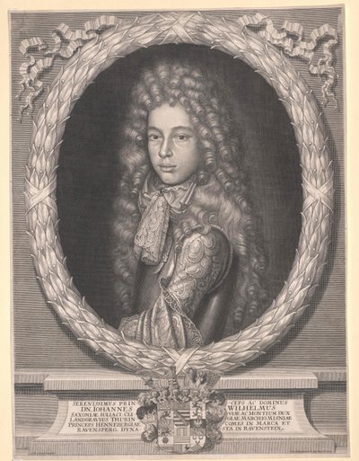 Prins af Sachsen-Gotha Johann Wilhelm af Artist Unknown