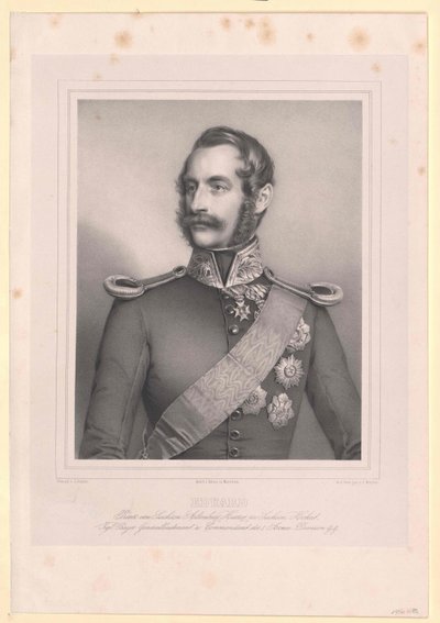 Prins af Sachsen Altenburg Eduard af Artist Unknown