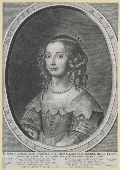 Prinsesse af England Mary (print) af Artist Unknown