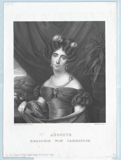 Prinsesse af Hessen-Kassel Auguste af Artist Unknown